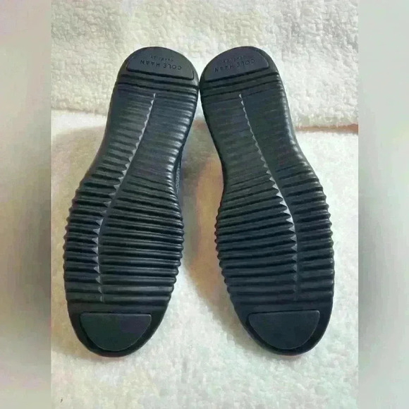 [COLE HAAN] ZEROGRAND Laser Wingtip Oxford Stitchlite Black Magnet Men Sz9.5M - Picture 2 of 5